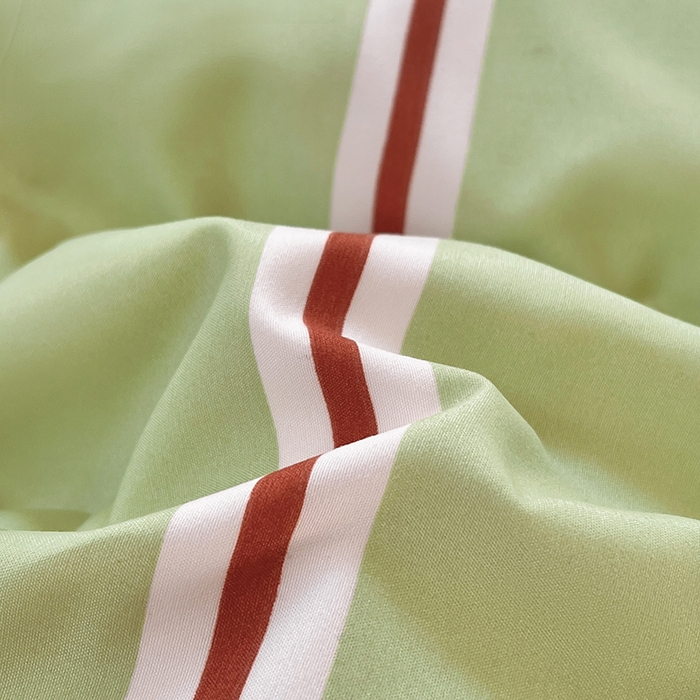 91家纺网 家纺一手货源 找家纺 木子家纺 2026新款水洗棉印花四件套--仲夏系列 不焦绿