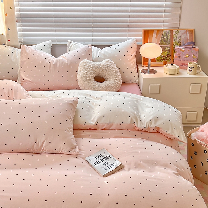 91家纺网 家纺一手货源 找家纺 木子家纺 2026新款水洗棉印花四件套--仲夏系列 赫本故事