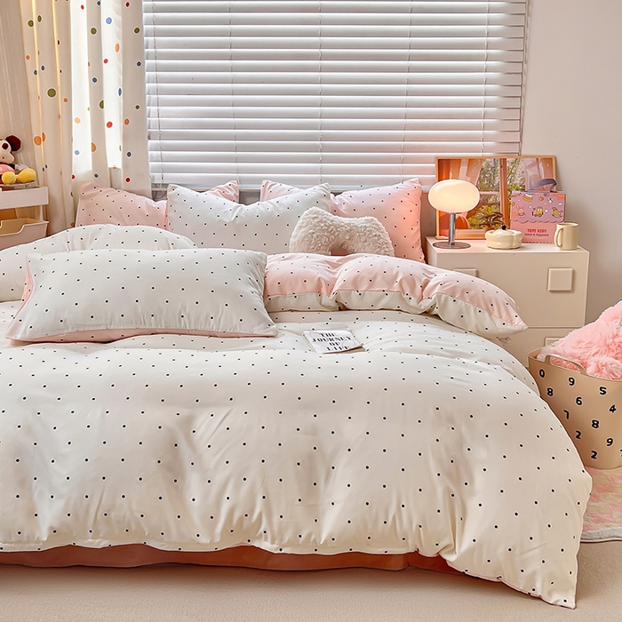 91家纺网 家纺一手货源 找家纺 木子家纺 2026新款水洗棉印花四件套--仲夏系列 赫本故事