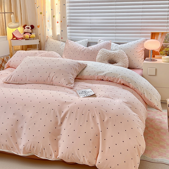 91家纺网 家纺一手货源 找家纺 木子家纺 2026新款水洗棉印花四件套--仲夏系列 赫本故事