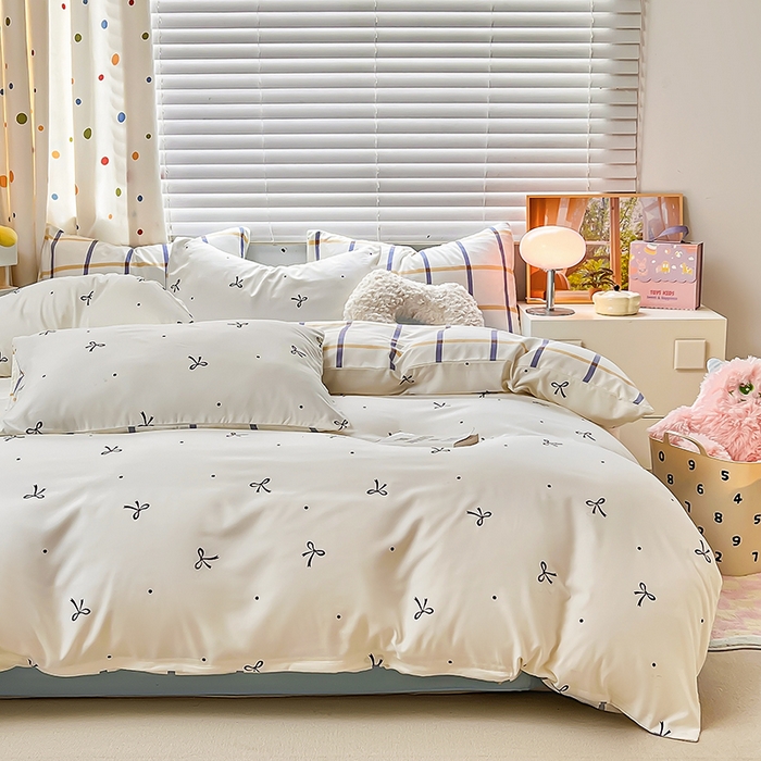 91家纺网 家纺一手货源 找家纺 木子家纺 2026新款水洗棉印花四件套--仲夏系列 梦境礼盒