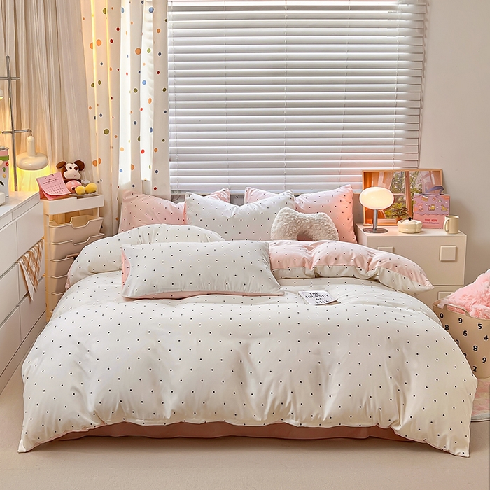 91家纺网 家纺一手货源 找家纺 木子家纺 2026新款水洗棉印花四件套--仲夏系列 赫本故事