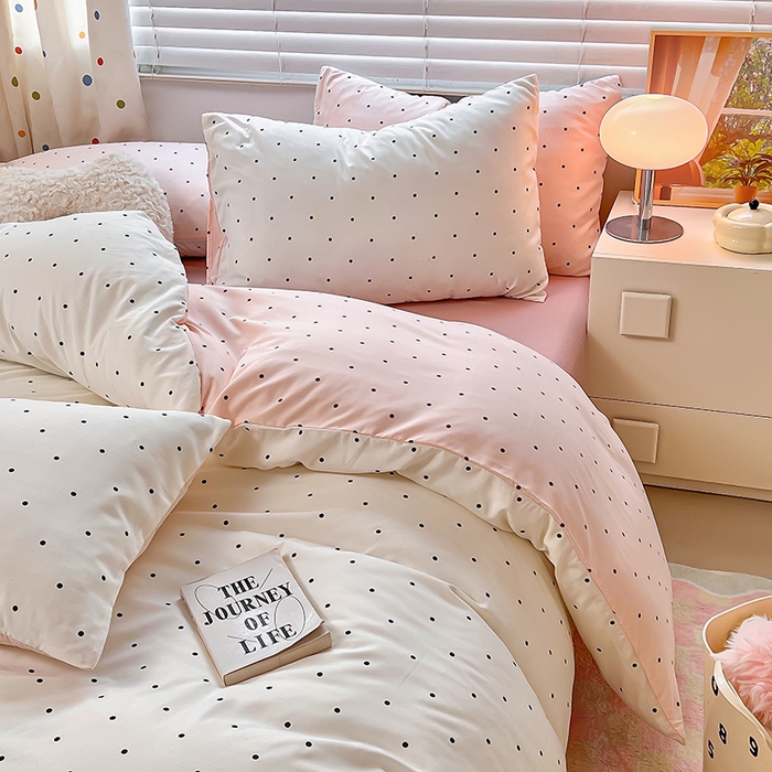 91家纺网 家纺一手货源 找家纺 木子家纺 2026新款水洗棉印花四件套--仲夏系列 赫本故事