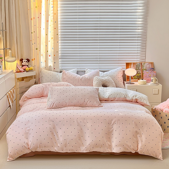 91家纺网 家纺一手货源 找家纺 木子家纺 2026新款水洗棉印花四件套--仲夏系列 赫本故事