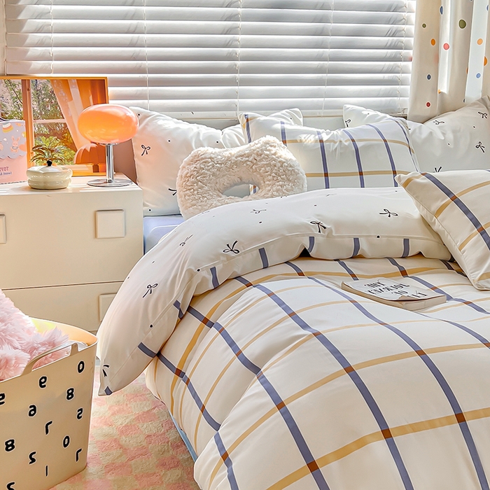 91家纺网 家纺一手货源 找家纺 木子家纺 2026新款水洗棉印花四件套--仲夏系列 梦境礼盒