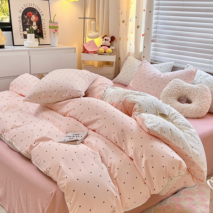 木子家纺 2026新款水洗棉印花四件套--仲夏系列 赫本故事