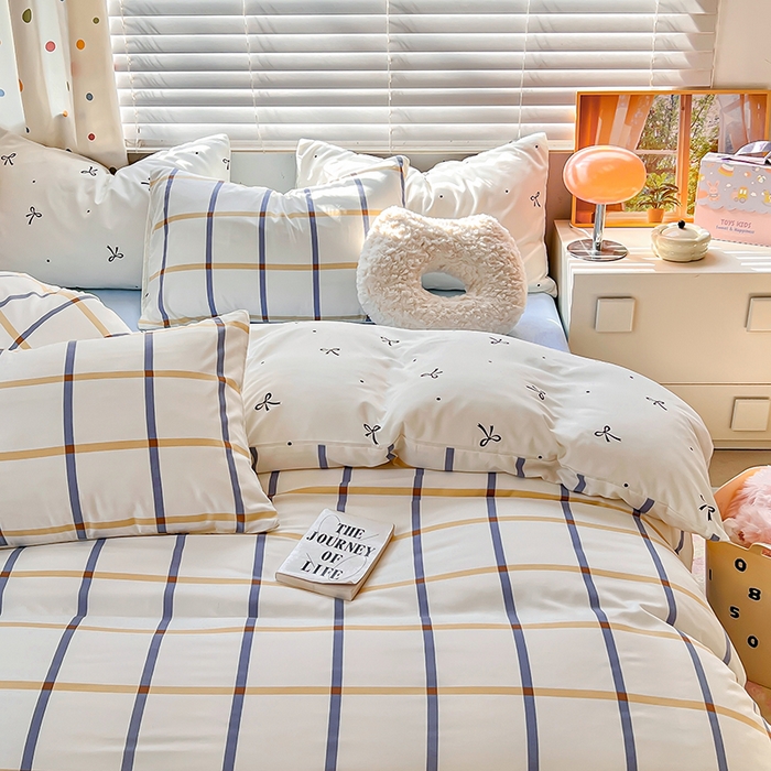 91家纺网 家纺一手货源 找家纺 木子家纺 2026新款水洗棉印花四件套--仲夏系列 梦境礼盒