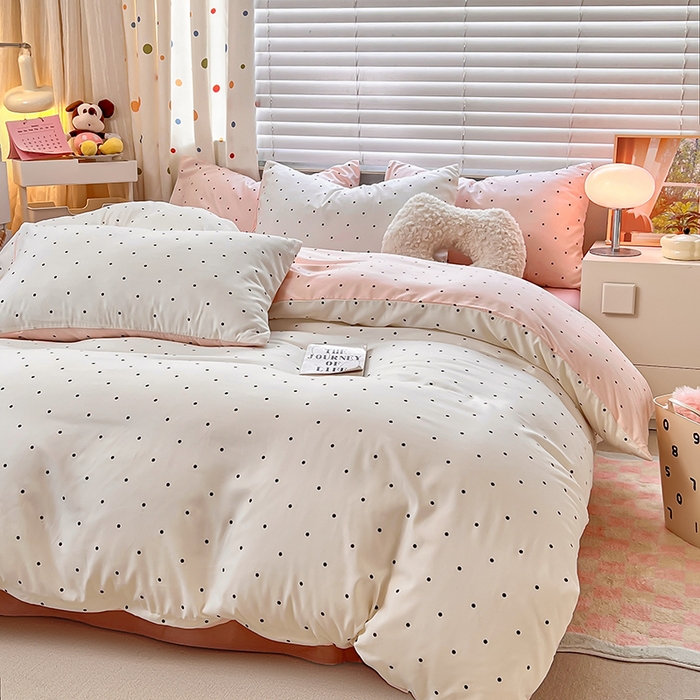 91家纺网 家纺一手货源 找家纺 木子家纺 2026新款水洗棉印花四件套--仲夏系列 赫本故事