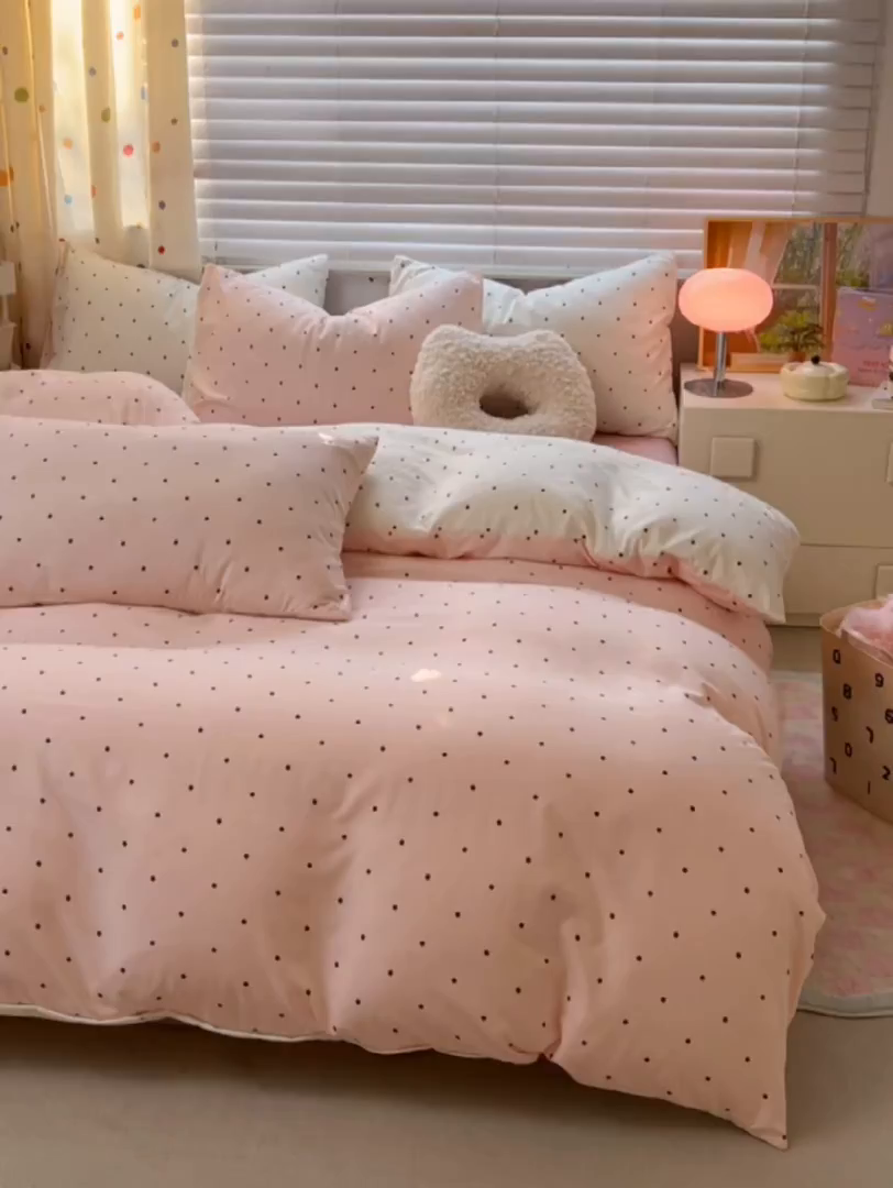 91家纺网 家纺一手货源 找家纺 木子家纺 2026新款水洗棉印花四件套--仲夏系列 赫本故事