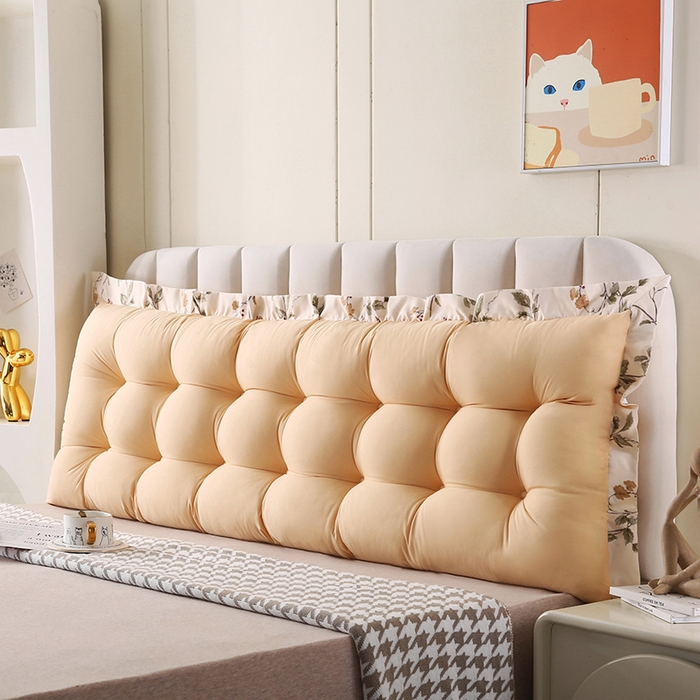 91家纺网 家纺一手货源 找家纺 永光家居 2026新款洛熙床头靠垫韩版靠枕榻榻米软包（不供多多）