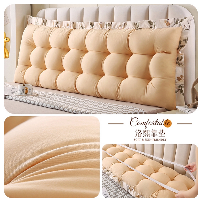 91家纺网 家纺一手货源 找家纺 永光家居 2026新款洛熙床头靠垫韩版靠枕榻榻米软包（不供多多）