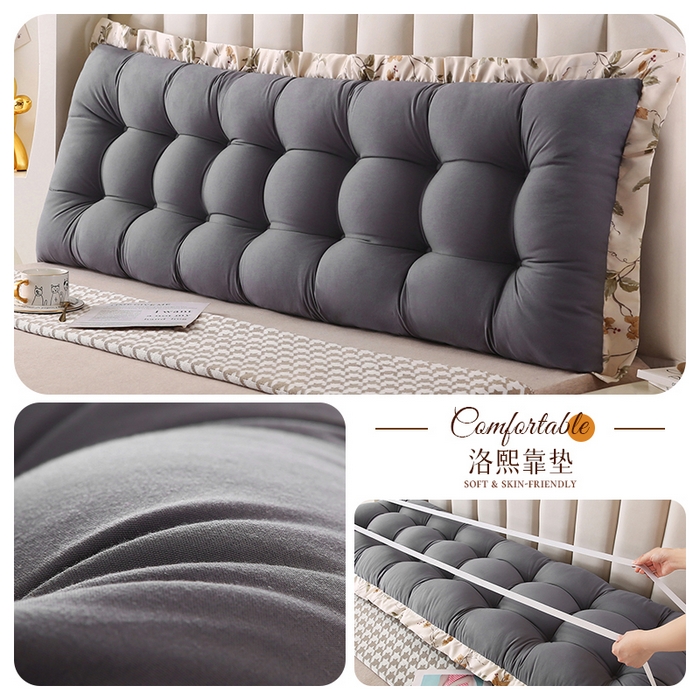 91家纺网 家纺一手货源 找家纺 永光家居 2026新款洛熙床头靠垫韩版靠枕榻榻米软包（不供多多）