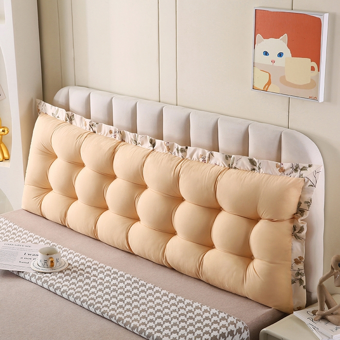 91家纺网 家纺一手货源 找家纺 永光家居 2026新款洛熙床头靠垫韩版靠枕榻榻米软包（不供多多）