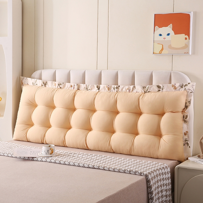 91家纺网 家纺一手货源 找家纺 永光家居 2026新款洛熙床头靠垫韩版靠枕榻榻米软包（不供多多）