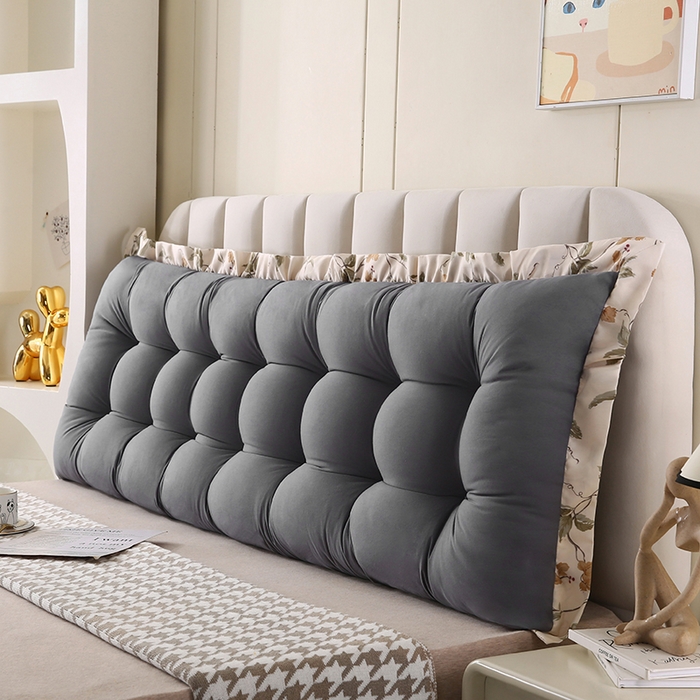 91家纺网 家纺一手货源 找家纺 永光家居 2026新款洛熙床头靠垫（不供多多） 深灰