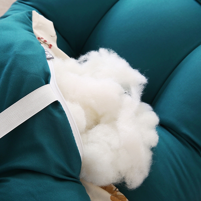 91家纺网 家纺一手货源 找家纺 永光家居 2026新款洛熙床头靠垫（不供多多） 孔雀蓝