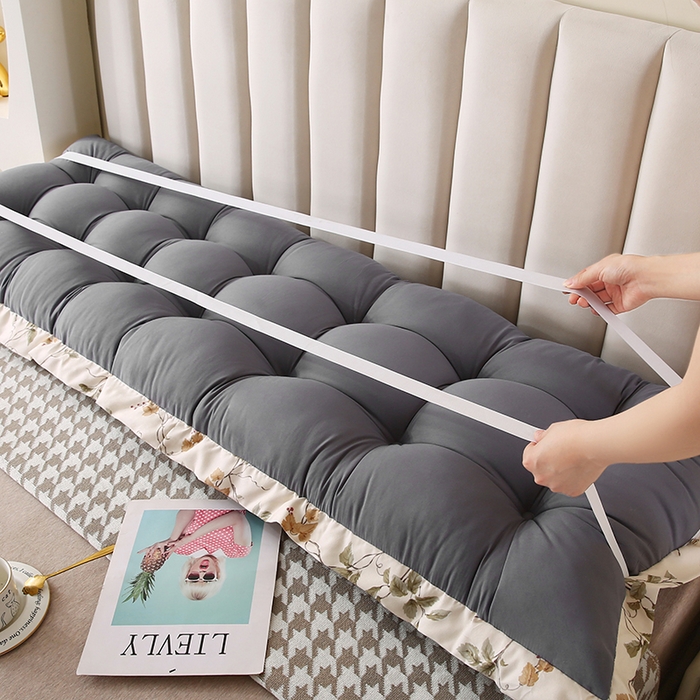 91家纺网 家纺一手货源 找家纺 永光家居 2026新款洛熙床头靠垫（不供多多） 深灰