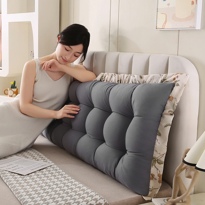 91家纺网 家纺一手货源 找家纺 永光家居 2026新款洛熙床头靠垫（不供多多） 深灰