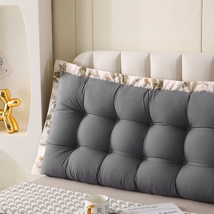 91家纺网 家纺一手货源 找家纺 永光家居 2026新款洛熙床头靠垫（不供多多） 深灰