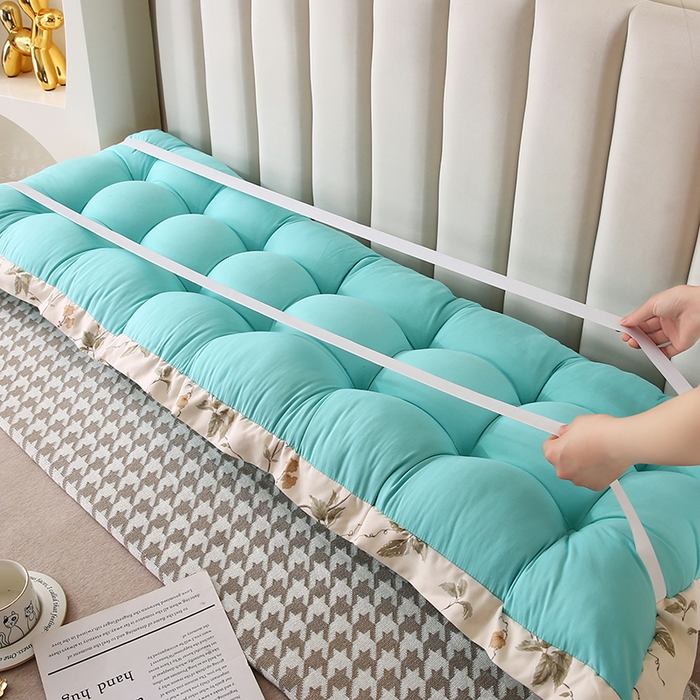 91家纺网 家纺一手货源 找家纺 永光家居 2026新款洛熙床头靠垫（不供多多） 湖蓝