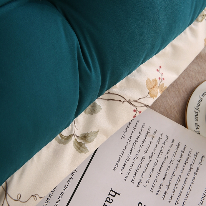 91家纺网 家纺一手货源 找家纺 永光家居 2026新款洛熙床头靠垫（不供多多） 孔雀蓝