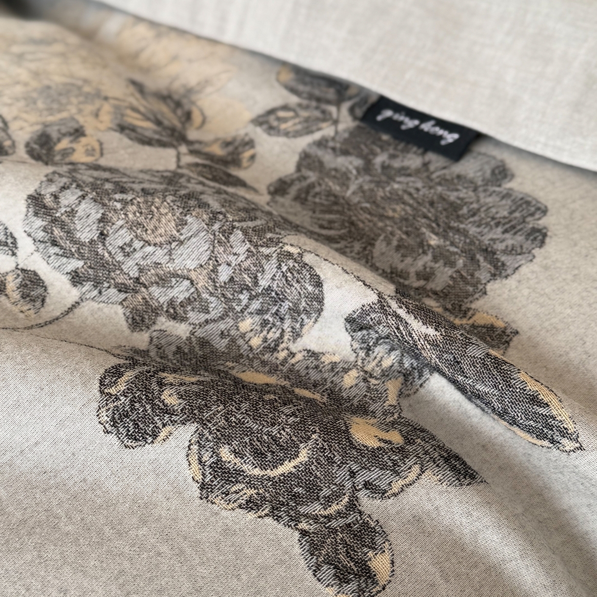 91家纺网 家纺一手货源 找家纺 （总）佳汐蓝家纺 2026春夏新款全棉纯棉复古大提花皱皱双层纱四件套-十里蔷薇 控价：卷后不低于398