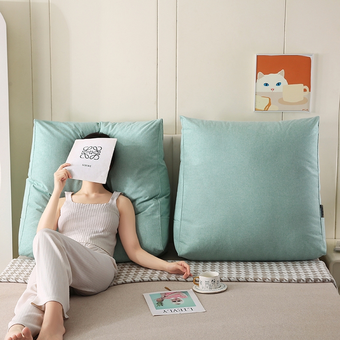 91家纺网 家纺一手货源 找家纺 永光家居 2026新款韩式三角靠垫床头靠垫靠枕抱枕头（不供多多）