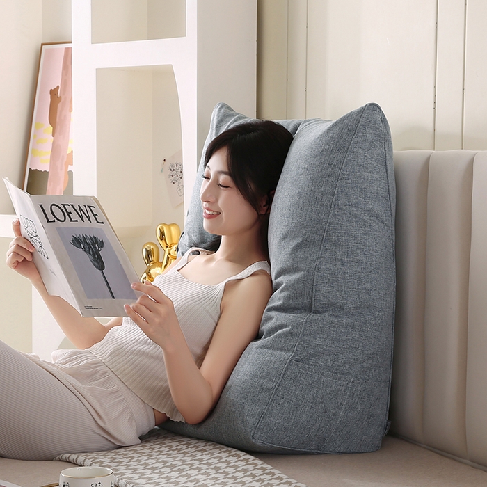 91家纺网 家纺一手货源 找家纺 永光家居 2026新款韩式三角靠垫（不供多多） 生石灰