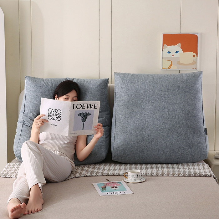 91家纺网 家纺一手货源 找家纺 永光家居 2026新款韩式三角靠垫（不供多多） 生石灰