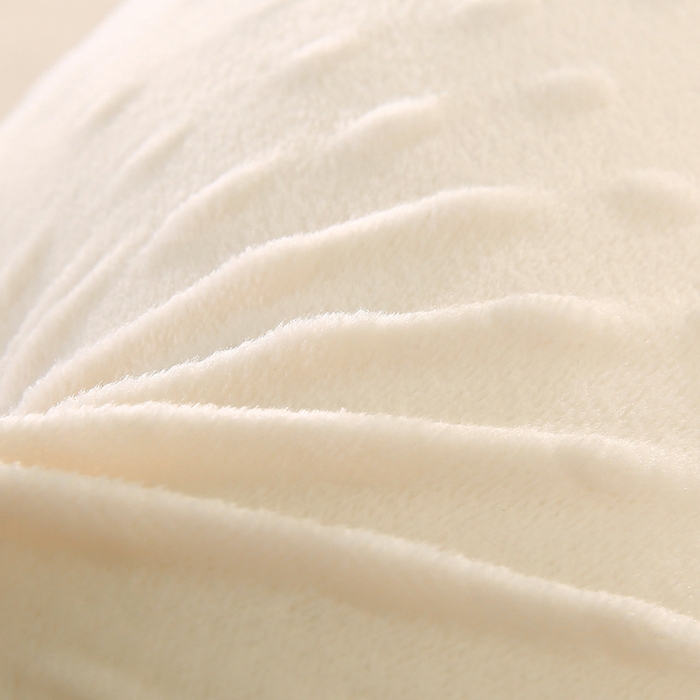 91家纺网 家纺一手货源 找家纺 永光家居 2026新款记忆棉圆柱枕枕头枕芯（不供多多） 绒豆豆 白色