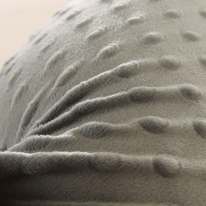 91家纺网 家纺一手货源 找家纺 永光家居 2026新款记忆棉圆柱枕枕头枕芯（不供多多） 绒豆豆 灰色