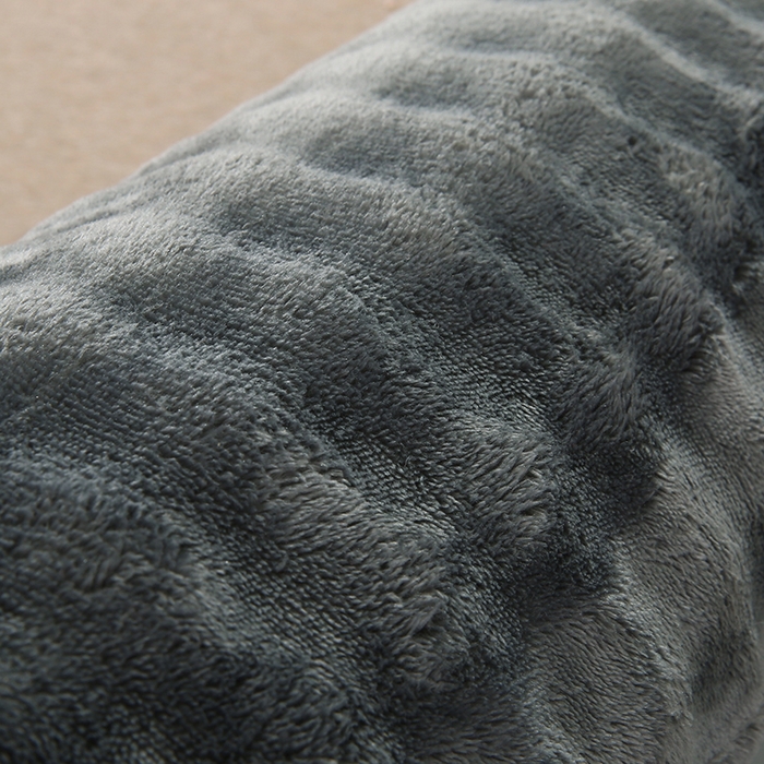 91家纺网 家纺一手货源 找家纺 永光家居 2026新款记忆棉圆柱枕枕头枕芯（不供多多） 兔毛绒 深灰