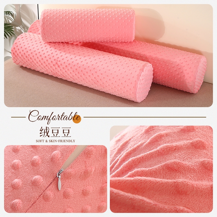 永光家居 2026新款记忆棉圆柱枕枕头枕芯（不供多多） 绒豆豆 玉色