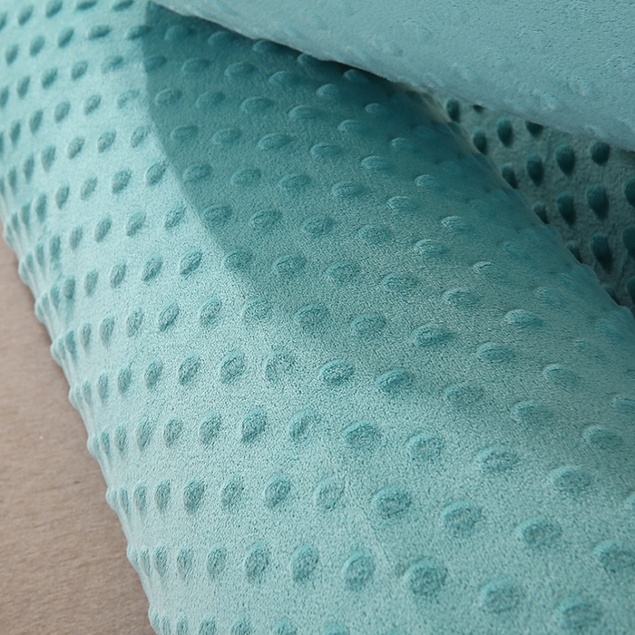 91家纺网 家纺一手货源 找家纺 永光家居 2026新款记忆棉圆柱枕枕头枕芯（不供多多） 绒豆豆 绿色