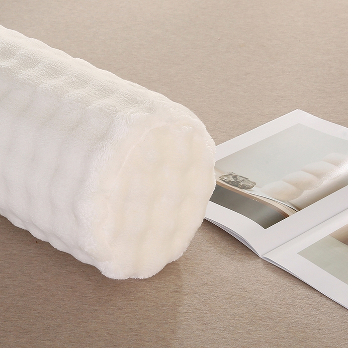 91家纺网 家纺一手货源 找家纺 永光家居 2026新款记忆棉圆柱枕枕头枕芯（不供多多） 兔毛绒 白色