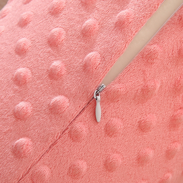 91家纺网 家纺一手货源 找家纺 永光家居 2026新款记忆棉圆柱枕枕头枕芯（不供多多） 绒豆豆 玉色