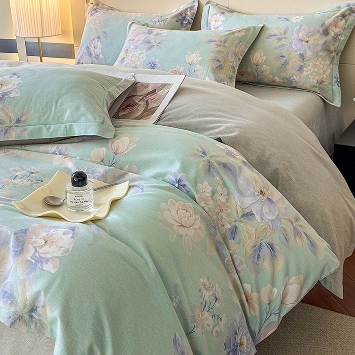 91家纺网 家纺一手货源 找家纺 （总）简如 2025新款100%全棉纯棉磨毛四件套（有买家秀）