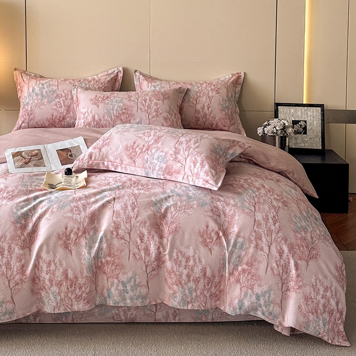 91家纺网 家纺一手货源 找家纺 简如 2025新款100%全棉纯棉磨毛四件套（有买家秀） 初心萌动