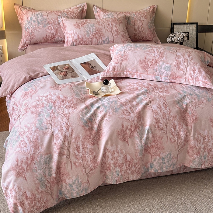 91家纺网 家纺一手货源 找家纺 简如 2025新款100%全棉纯棉磨毛四件套（有买家秀） 初心萌动