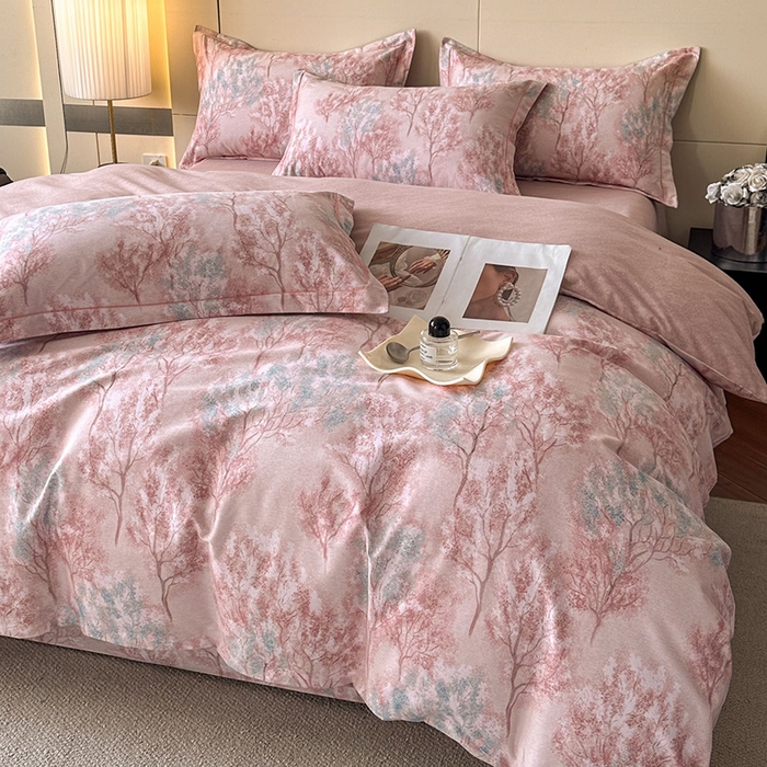 91家纺网 家纺一手货源 找家纺 简如 2025新款100%全棉纯棉磨毛四件套（有买家秀） 初心萌动