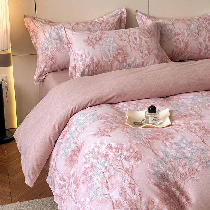 91家纺网 家纺一手货源 找家纺 简如 2025新款100%全棉纯棉磨毛四件套（有买家秀） 初心萌动