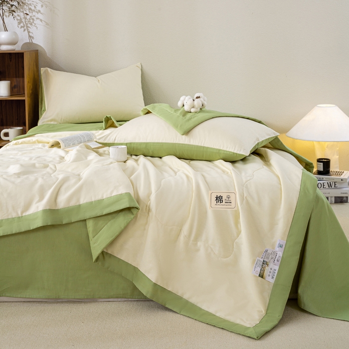 91家纺网 家纺一手货源 找家纺 （总）憨豆家纺 2026新款全棉纯棉棉花夏被夏凉被空调被直播（包检测）风格二