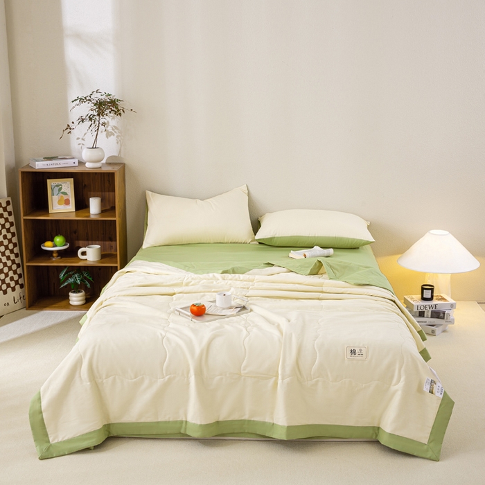 91家纺网 家纺一手货源 找家纺 （总）憨豆家纺 2026新款全棉纯棉棉花夏被夏凉被空调被直播（包检测）风格二