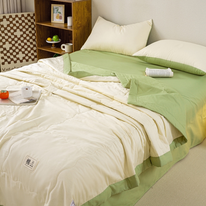 91家纺网 家纺一手货源 找家纺 （总）憨豆家纺 2026新款全棉纯棉棉花夏被夏凉被空调被直播（包检测）风格二