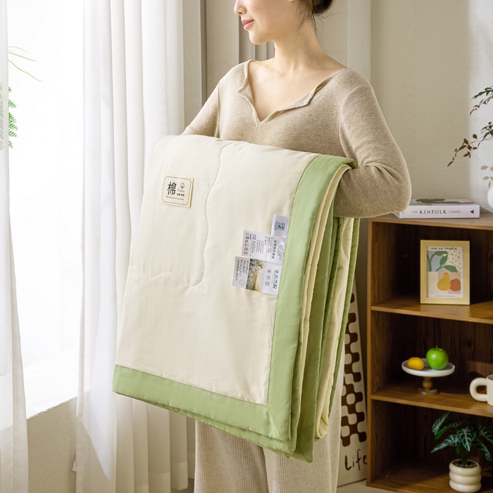 91家纺网 家纺一手货源 找家纺 （总）憨豆家纺 2026新款全棉纯棉棉花夏被夏凉被空调被直播（包检测）风格二