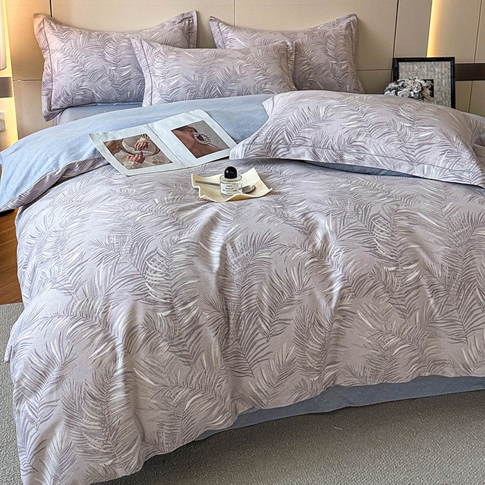 91家纺网 家纺一手货源 找家纺 简如 2025新款100%全棉纯棉磨毛四件套（有买家秀） 春苑