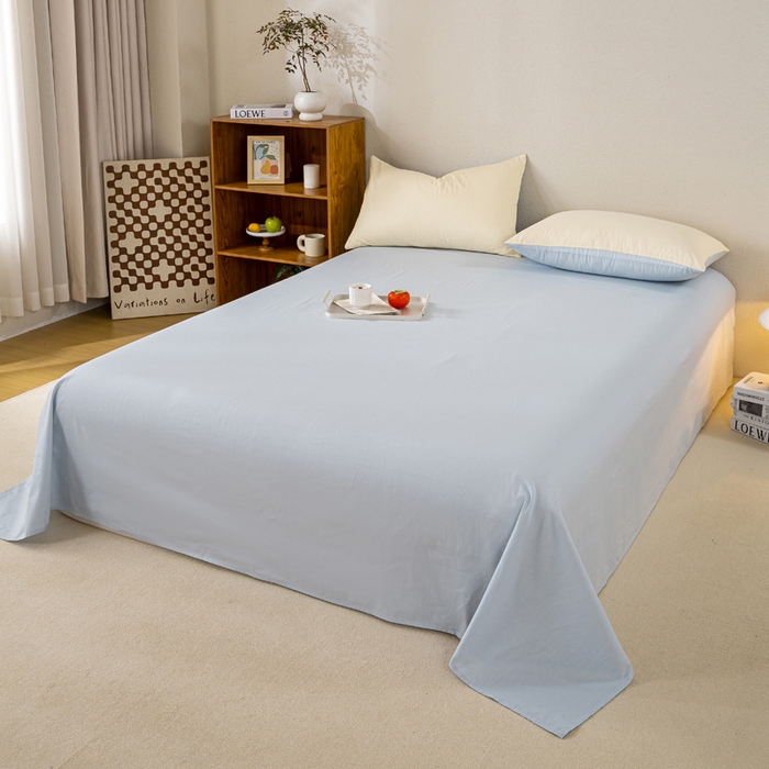 91家纺网 家纺一手货源 找家纺 憨豆家纺 2026新款全棉纯棉棉花夏被夏凉被空调被直播（包检测）风格二 星空蓝+奶昔白