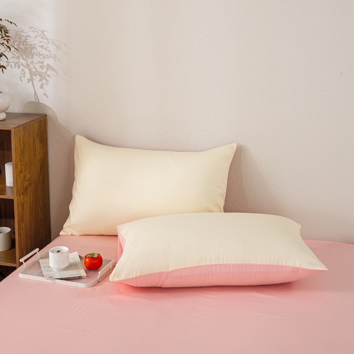 91家纺网 家纺一手货源 找家纺 憨豆家纺 2026新款全棉纯棉棉花夏被夏凉被空调被直播（包检测）风格二 浅粉+奶昔白