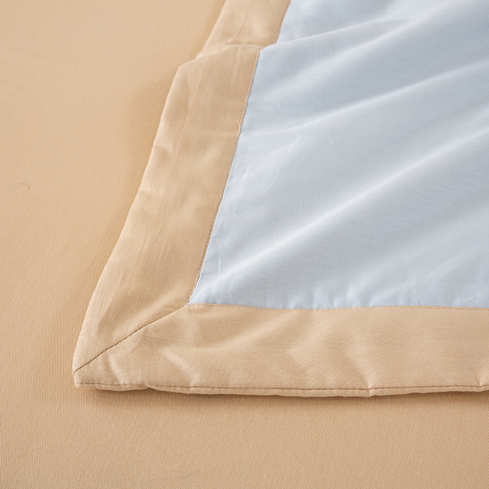 91家纺网 家纺一手货源 找家纺 憨豆家纺 2026新款全棉纯棉棉花夏被夏凉被空调被直播（包检测）风格二 奶咖+星空蓝