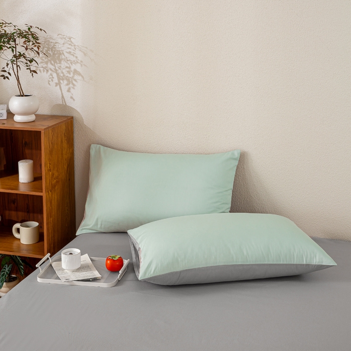 91家纺网 家纺一手货源 找家纺 憨豆家纺 2026新款全棉纯棉棉花夏被夏凉被空调被直播（包检测）风格二 山灰+抹茶绿